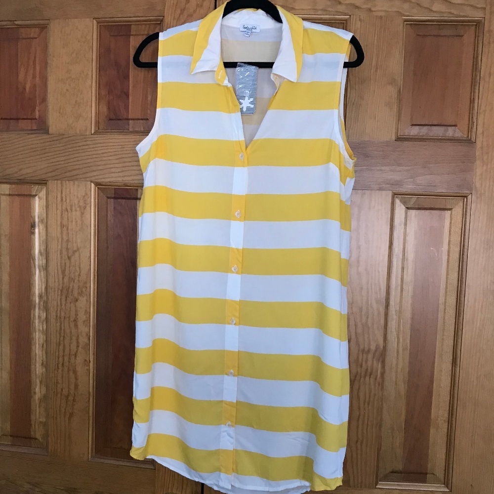 Splendid Button Down Dress/Beach Cover Up NWT